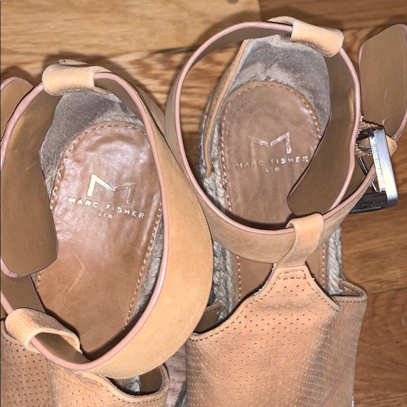 Marc Fisher Allison Perforated Espadrille Wedge - Picture 6 of 9